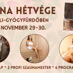 SZAUNA HÉTVÉGE az Igali-Gyógyfürdőben